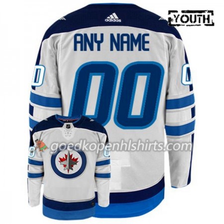 Winnipeg Jets Custom Adidas Wit Authentic Shirt - Kinderen